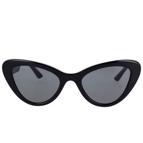 prada sunglasses 0pr 13ys black|Prada Cat Eye Sunglasses White Black/Black (0PR 13YS .